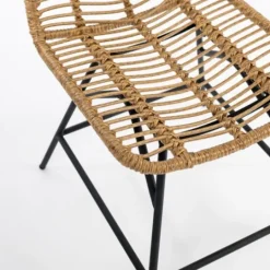 Kirkland's Home Natural Fishbone Rat Dining Chair- Dining Chairs