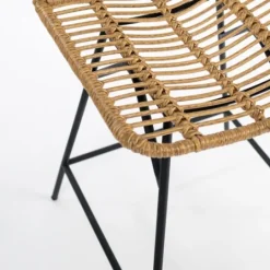 Kirkland's Home Natural Fishbone Rattan Counter Stool- Bar Stools & Counter Height Stools
