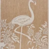 Kirkland's Home Natural Flamingo Indoor/Outdoor Area Rug, 5X7- Outdoor Rugs