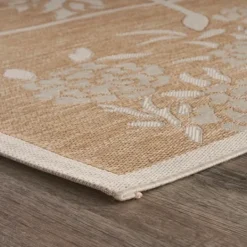 Kirkland's Home Natural Flamingo Indoor/Outdoor Area Rug, 5X7- Outdoor Rugs