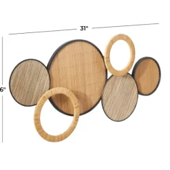 Kirkland's Home Natural Floating Disks Bamboo Wall Plaque- Wall Plaques