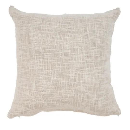 Kirkland's Home Natural Fringe Diamond Pillow, 20 In.- Pillows