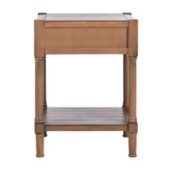 Kirkland's Home Natural Geometric Industrial Pull Accent Table- Accent & End Tables