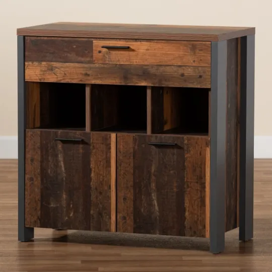 Kirkland's Home Natural Grain Wood Cabinet- Cabinets & Sideboards