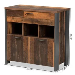 Kirkland's Home Natural Grain Wood Cabinet- Cabinets & Sideboards