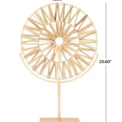 Kirkland's Home Natural Hyacinth Sunburst Sculpture- Statues & Figurines