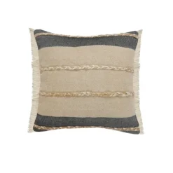 Kirkland's Home Natural Jute Braided Stripe Throw Pillow, 20 In.- Pillows