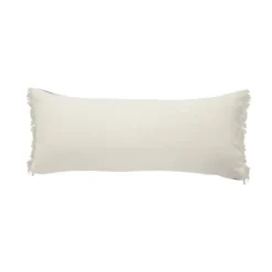 Kirkland's Home Natural Jute Braided Stripe Lumbar Pillow- Pillows