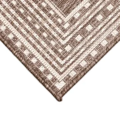 Kirkland's Home Natural Linear Macy Indoor/Outdoor Area Rug, 6X9- Outdoor Rugs