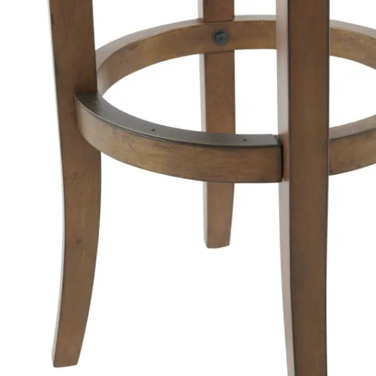 Kirkland's Home Natural Linen And Wood Bar Stools, Set Of 2- Bar Stools & Counter Height Stools