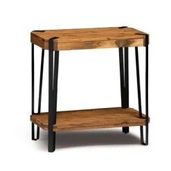 Kirkland's Home Natural Live Edge Acacia Wood Accent Table- Accent & End Tables