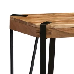 Kirkland's Home Natural Live Edge Acacia Wood Accent Table- Accent & End Tables