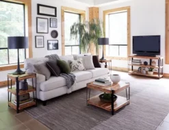 Kirkland's Home Natural Live Edge Acacia Wood Coffee Table- Coffee Tables