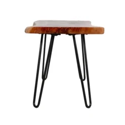 Kirkland's Home Natural Live Edge Hairpin Legs Bench, 36 In.- Benches & Ottomans