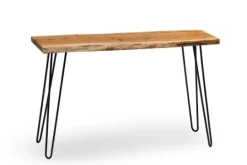Kirkland's Home Natural Live Edge Hairpin Legs Console Table- Console Tables