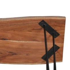 Kirkland's Home Natural Live Edge Hairpin Legs Console Table- Console Tables