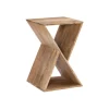 Kirkland's Home Natural Mango Wood Hourglass Accent Table- Accent & End Tables