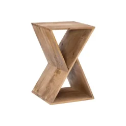 Kirkland's Home Natural Mango Wood Hourglass Accent Table- Accent & End Tables