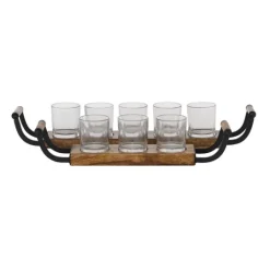Kirkland's Home Natural Mango Wood 2-Pc. Candle Holders- Candle Holders
