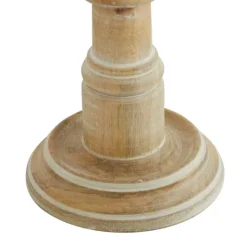 Kirkland's Home Natural Mango Wood Pillar Candle Holders, Set Of 3- Candle Holders