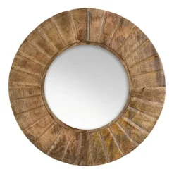 Kirkland's Home Natural Mango Wood Round Frame Mirror- Decorative Mirrors