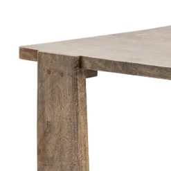 Kirkland's Home Natural Mango Wood T-Base Accent Table- Accent & End Tables