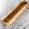 Kirkland's Home Natural Mango Wood Tray With Gold Handles- Decorative Trays