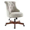 Kirkland's Home Natural Miller Tufted Office Chair- Office Furniture