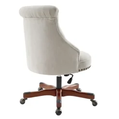 Kirkland's Home Natural Miller Tufted Office Chair- Office Furniture