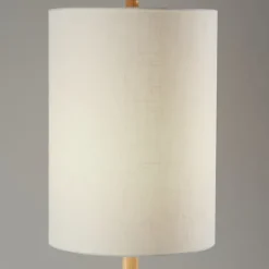 Kirkland's Home Natural Oak Wood Slim Floor Lamp- Floor Lamps