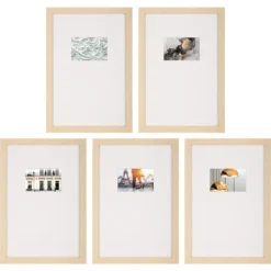 Kirkland's Home Natural Offset Mat 4X6 5-Pc. Gallery Wall Set- Gallery Wall Frames