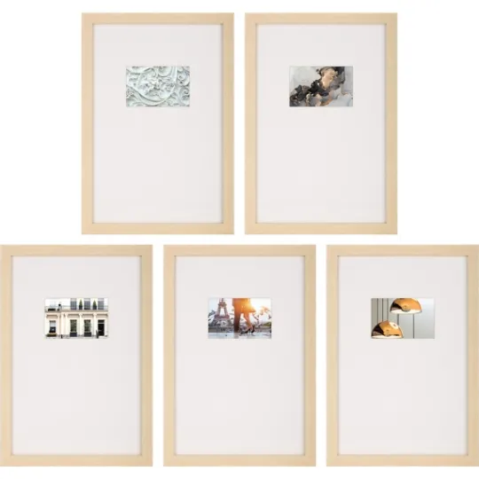 Kirkland's Home Natural Offset Mat 4X6 5-Pc. Gallery Wall Set- Gallery Wall Frames