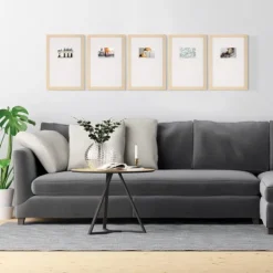 Kirkland's Home Natural Offset Mat 4X6 5-Pc. Gallery Wall Set- Gallery Wall Frames