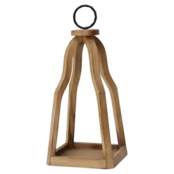 Kirkland's Home Natural Open Wood Frame Lantern- Lanterns