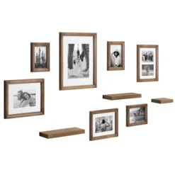 Kirkland's Home Natural 10-Pc. Gallery Wall Frame And Shelf Set- Gallery Wall Frames
