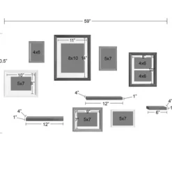 Kirkland's Home Natural 10-Pc. Gallery Wall Frame And Shelf Set- Gallery Wall Frames