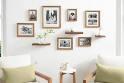 Kirkland's Home Natural 10-Pc. Gallery Wall Frame And Shelf Set- Gallery Wall Frames
