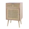Kirkland's Home Natural Pine And Rat Single Door Cabinet- Cabinets & Sideboards