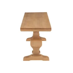 Kirkland's Home Natural Pine Wood Knotted Column Bench- Benches & Ottomans