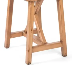 Kirkland's Home Natural Pine Wood Trellis Accent Table- Accent & End Tables