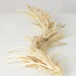 Kirkland's Home Natural Plume Grass And Berries Garland- Arrangements & Greenery