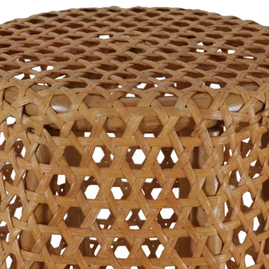 Kirkland's Home Natural Rat Drum 2-Pc. Accent Table Set- Accent & End Tables