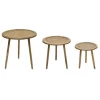 Kirkland's Home Natural Rat Tripod Accent Tables, Set Of 3- Accent & End Tables