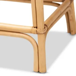 Kirkland's Home Natural Rat Woven Seat Counter Stool- Bar Stools & Counter Height Stools