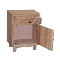 Kirkland's Home Natural Reclaimed Wood Diagonal Slats Nights D- Nightstands