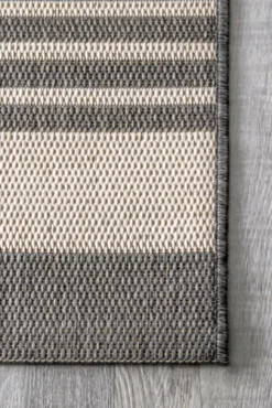Kirkland's Home Natural Robin Stripe Outdoor Rug, 5X7- Outdoor Rugs