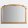 Kirkland's Home Natural Rounded Arch Wood Wall Mirror- Decorative Mirrors