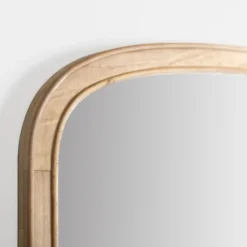 Kirkland's Home Natural Rounded Arch Wood Wall Mirror- Decorative Mirrors