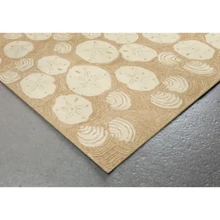 Kirkland's Home Natural Sand Dollar Outdoor Mat- Doormats