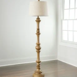 Kirkland's Home Natural Savannah Floor Lamp- Floor Lamps